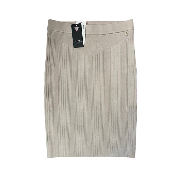 GUESS Alcosta Ribbed Bodycon Skirt Lover's Beach- SZ S NWT - Picture 10 of 14